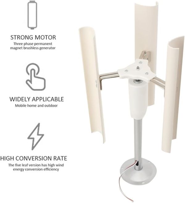 Axis Wind Turbine Generator 3 Blades